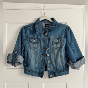 Highway Jeans - Cropped denim Jacket with rollable sleeves - medium